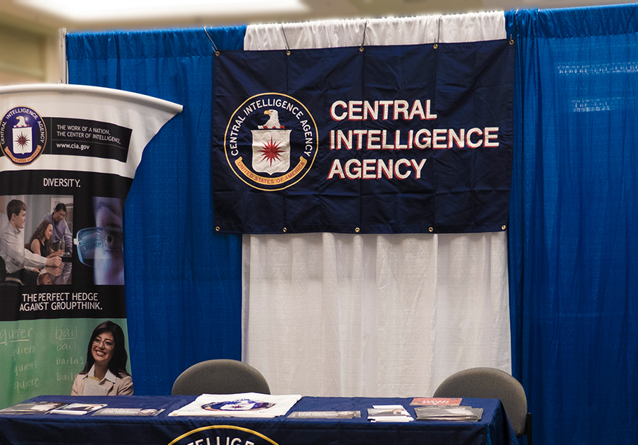 CIA booth at ATiA, agents so covert they're invisible